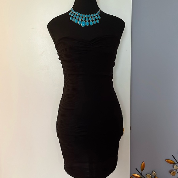 BOOHOO | Textured Sweetheart Mini Dress Sz US 6 - Picture 2 of 6